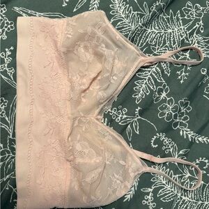 Victoria's Secret Lace Bralette in Light Pink